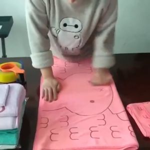 Nakusu 3in1 High Quality Makapal Microfiber Cartoon Print Water Absorbent Towel Set Bath Towel COD