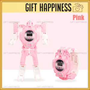 Kids Transformer Robot Toy Digital Watch (With Box) – Fun 2-in-1 Toy | Birthday Party Goodies | Gift Happiness