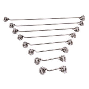 aiqiu เหล็กกล้าไร้สนิมตะขอห้องโดยสารและสลักตาล็อค Shed ประตูจับผู้ถือเงียบ