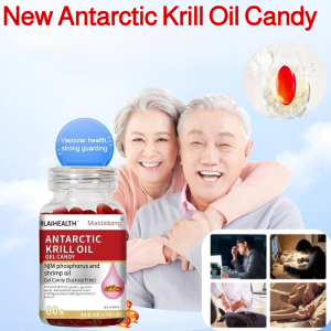 Original Imported Antarctic Krill Oil/Astaxanthin Supplement Capsules/Shrimp Oil Contains Phosphorus/Good for Heart and Joint Health/Protective Omega-3 with Antioxidant Benefits/Safe Fast-Absorbing Natural Food Supplement