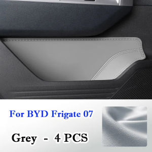 ZZSA ForBYD Frigate 07 2022-2025 Door Side Storage leather Front Rear Door Handle Organizer Tidying Car Door Slot Accessories 9R3H1