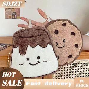 SDJZT Phim Hoạt Hình Cookie San Hô Lông Cừu Tay Khăn Tắm Nhanh Chóng Làm Khô Thấm Treo Khăn Làm Sạch Lau Khăn Tay Cho Nhà Bếp