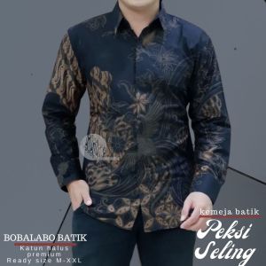 Baju Pria | Kemeja Pria | Batik Dewasa Lengan Panjang Lapis Furing Katun Premium