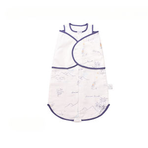 Topstudio BabyGo Khăn Quấn Trẻ Em Bé Trai Bé Gái Mềm Mại Thoải Mái Bằng Cotton Nguyên Chất Túi Ngủ Cho Trẻ Sơ Sinh Parisarc Chăn Quấn Có Thể Điều Chỉnh