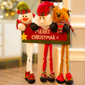 DSF Studio ตกแต่งคริสต์มาสประตูสร้างสรรค์แขวนบ้านแขวนผนังห้างสรรพสินค้าบรรยากาศร้านค้าตกแต่งจี้ตกแต่ง