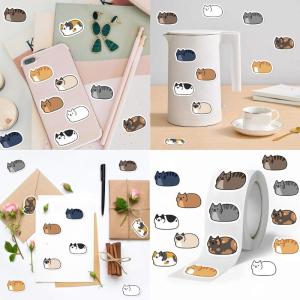 500 Pcs Đáng Yêu Mèo Decal nhãn dán chai nước Phim Hoạt Hình Mèo Hình dán trang trí Cho Scrapbooking Máy Tính Xách Tay Ván Trượt