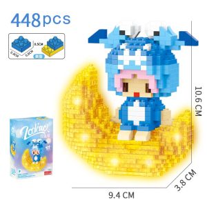 Mainan Balok LED Nano Block 12 konstelasi Mini Susun Edukasi Mainan Anak Perempuan