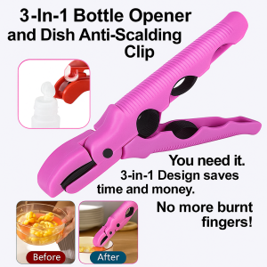 Anti-scald Clip Non-slip Silicone Head Bowl Holder Practicality Openable Bottle Thickened Silicone Material