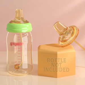 Sippy Cup Duck-Billed Nipple With Straw Gravity Ball Silicone Nano Nipple 5cm Wide Neck No BPA