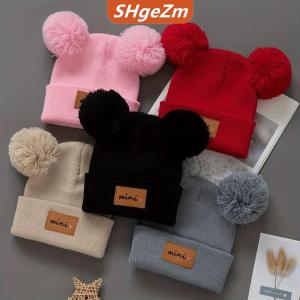 [COD] SHgeZm 1 cái trẻ em Beanie cap trẻ sơ sinh bé mùa đông hat cho cô gái bé trai trẻ sơ sinh Phụ kiện đàn hồi 0-3y trẻ mới biết đi trẻ em mũ