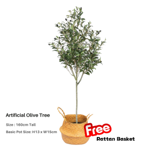 【SG Evergreen】Artificial Olive Plant Fake Potted Olive Plant Indoor Outdoor Large Small Faux Olive Tree Artificial Plant
