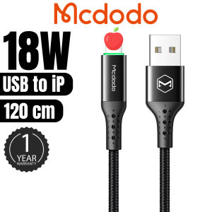 MCDODO 3A AUTO POWER CUT OFF APPLE DATA USB CABLE 1.2M AUTO DISCOUNNECT POWER SLEEP CABLE IPH WIRE CABLES