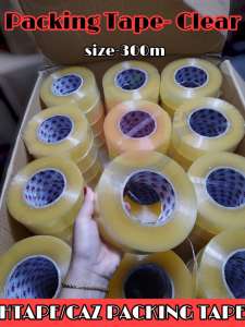 Packaging Tape Clear/TAN/CLEAR YELLOW Strong Adhesive Big Roll Packing And Binding Tape (size-300m)