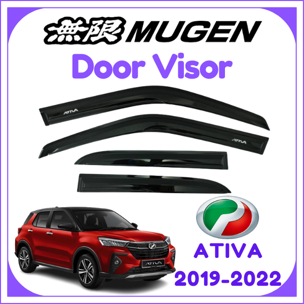 (4PCS/SET) Perodua Ativa 2019-2024 Mugen Door Visor Air Press Window ...