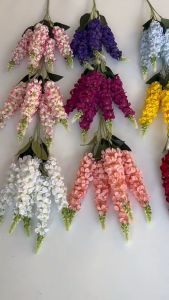 5-Fork French Style Artificial Hyacinth Beautiful Silk Petal Floral Arrangement Home Wedding Decor
