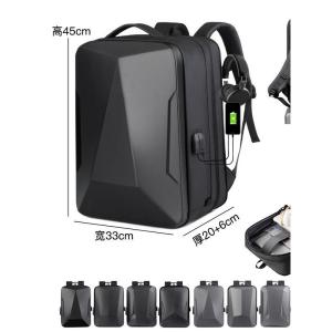 Fashion Business Mens Backpack Large Capacity USB Anti-theft Expansion Travel Backpack New Hard Shell Student Laptop Backpack2026