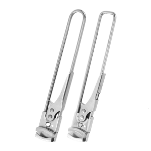 Set of 2 Kitchen Gadget Twist Top Opener with Adjustable Design Stainless Steel Jar Lid Can Opener Gripping Tool