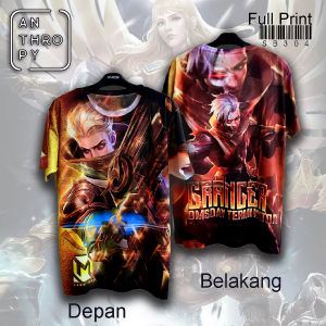 Kaos Distro Sablon Full Print SB304 Pria Oblong Baju Atasan Lengan Pendek Dewasa