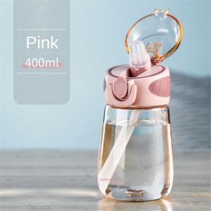 AOJU 400/600ml ขวดน้ำสำหรับเด็กง่ายแฟชั่นปากเป็ดถ้วยช่วยให้เด็กเรียนรู้ที่จะดื่มทารกแบบพกพาเด็กวัยหัดเดินโรงเรียนถ้วยน้ำ