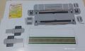 Pola kertas Papercraft Kereta Eksekutif Livery Stainless Steel Ombak. 