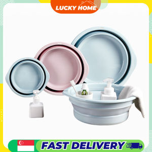 Foldable Washing Basin/Portable Collapsible Wash Basin/Space Saving Bathroom Accessories/Luckyhome