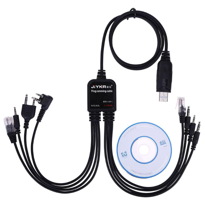 Cavo Di Programmazione Queen.Y 8-in-1 USB Per Radio Motorola, Kenwood, Baofeng, TYT E Più Marche