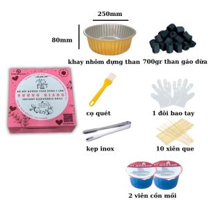 Bộ bếp nướng dùng 1 Lần - Giải pháp tuyệt vời cho mọi buổi dã ngoại ngoài trời!