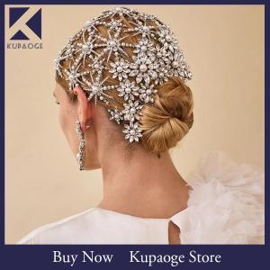 [Kupaoge] กิ๊บติดผมดอกไม้พลอยเทียมแฟชั่นสำหรับผู้หญิงกิ๊บติดผมสำหรับเจ้าสาวในงานแต่งงาน