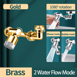 Universal Faucet Extender 1080° Faucet Aerator Gold Washbasin Extender Filter Splash Swivel Adapter Robotic Arm Faucet