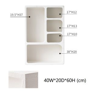 Scandinavian Cream Cave Shelf Storage Rack Nordic Ins Style Cabinet Bag Organizer Storaging Display Book Shelves