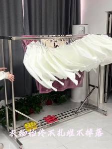 Clothes Hanging Rack Drying Rack Laundry Drying Rack Clothes Airer Drying Rack  304 Stainless Steel Folding Clothes Hanger Windproof Floor 晾衣架
