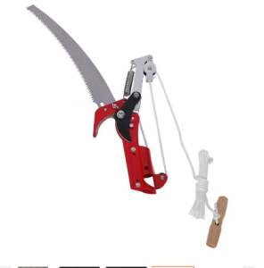 Hook Saw High Branch Saw Telescopic Rod Fruit Tree Saw Blade Lengthening Bar High-Altitude Pruning Saw Gardening Curved Saw Tree Saw 【No Pole】