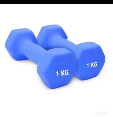 DUMBELL BARBEL 1KG VINLY UNISTAR ALAT FITNESS LATIHAN OTOT OLAHRAGA