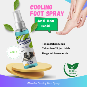 Pengharum sepatu dan kaki membasmi bau kaki tidak sedap foot deodorant non alcohol / Pikachu Parfum Spray Deodorant Kaki Penghilang Bau Kaki dan Pengharum sepatu Non Alcohol