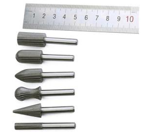 Bộ 6 đầu mài gỗ thép Carbon dùng DIY cốt 6mm