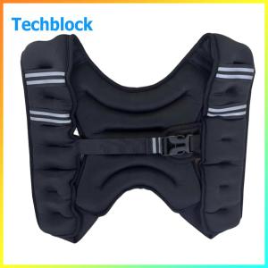 Comfortable Fit 5KG Weighted Vest with Reflective Stripe for Gym and Outdoor Workouts
