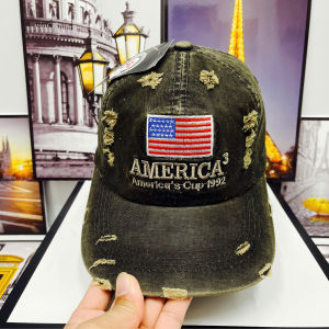 Mũ Lưỡi Trai Nam Nữ Thêu LoGo Cờ Mỹ U.S.A From Chuẩn Lòng Sâu.