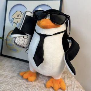Aoduoyaya Penguin Plush Toys Cute Penguin Skipper Plushie Doll Stuffed Soft Animal Toy Cosplay Penguin Toy Gift