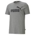 PUMA BASICS - เสื้อยืดผู้ชาย Essentials Logo สีเทา  - 58666603. 