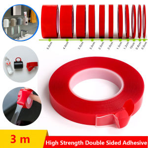 300cm Double Sided Adhesive Tape High Strength Acrylic Transparent Silicone No Traces Sticker Car Fixed Phone Tablet Living Goods