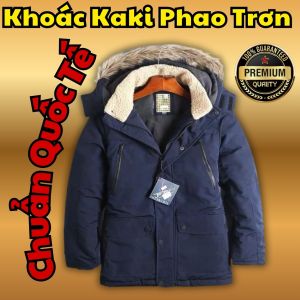Áo Khoác Nam AK1 Đại Hàn D Danido – Phao KaKi Trơn Siêu Dày Lót Nỉ Dáng Rộng Hàng Xuất Khẩu