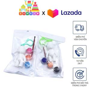 Đồ chơi DIY móc khoá BearBrick đồ chơi tự tô màu cho móc khoá hình gấu nhiều màu sắc dễ thương
