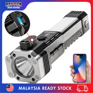 Daytech 5W New LED Tactical Flashlight with Magnetic Base Mobile Charger Port and Multi-Color Light Modes for Camping & Hiking FL01