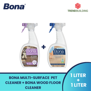 Bona Multi-Surface Pet Cleaner 32oz + Bona Wood Floor Cleaner 1L (BUNDLE DEAL)
