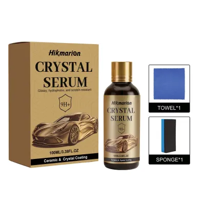 PTZ 9H Graphene Ceramic Coating for Cars - 100ML Crystal Serum Paint Protection Nano Coating for Auto Detailing Hydrophobic Scratch Resistant Car Wax