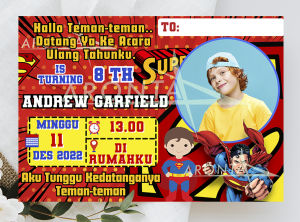 TERMURAH | Undangan Ultah Anak - Undangan Ulang Tahun Anak Murah - Undangan Ulang Tahun - Birthday Invitation - Happy Birthday - Undangan Ultah -  Undangan Ulang Tahun Karakter - Astonot - Pokemon - Roblox - Hot Wheels