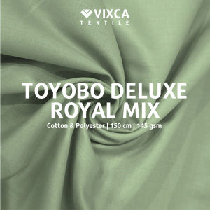 [PER 05 M] Kain Bahan Katun Cotton Toyobo Deluxe Royal Mix RM Lebar 150 cm Polos Polosan ECER  1/2 METER METERAN 50 CM CENTIMETER