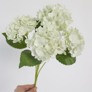 REGISTR Big Head Artificial Hydrangea Flower Simulation Plastic Hydrangea Flowers Branch Floral Arrangement Realistic Faux Flowers Home Decoration