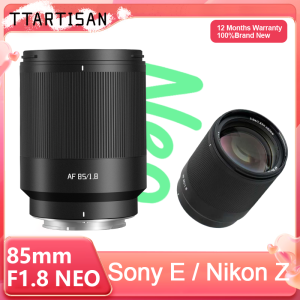 TTArtisan 85mm F1.8 NEO Full Frame Auto Focus AF Mirroless Lens for Sony E FE Nikon Z A7C A7R A7M A7S Z6 Z7 Z9 ZF Z6III