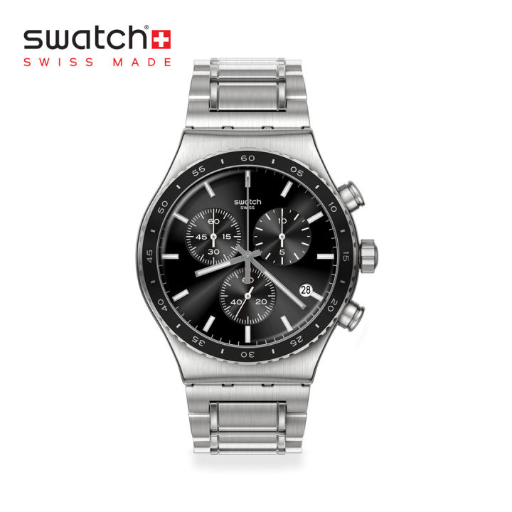 Swatch night shop flight chronograph